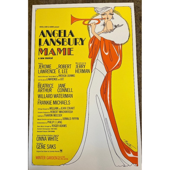 Mame Winter Garden Theater NYC Broadway poster 22" x 14" Gently used - Picture 1 of 1